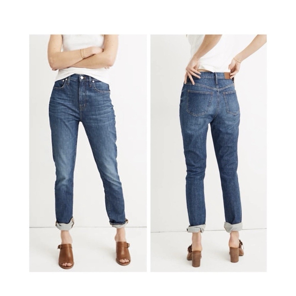 Madewell The High-Rise Slim Boyjean: Eco Edition Sz 31 Blue Women's